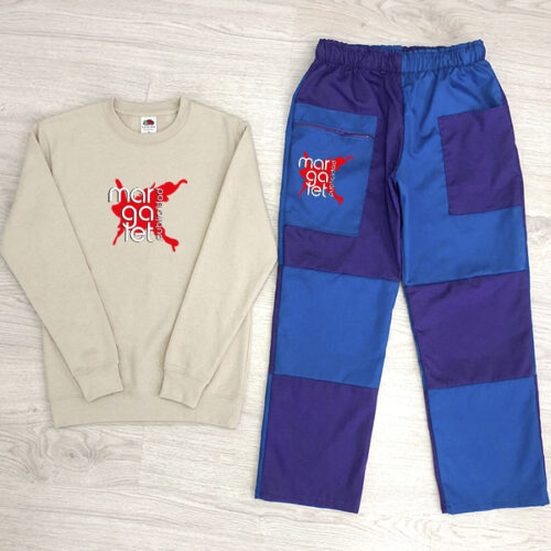 Pantalon + sudadera cuello redondo + camiseta